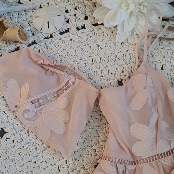 SALE LOVERS AND FRIENDS PINK EMBROIDERED DRESS - Picture 11 of 16